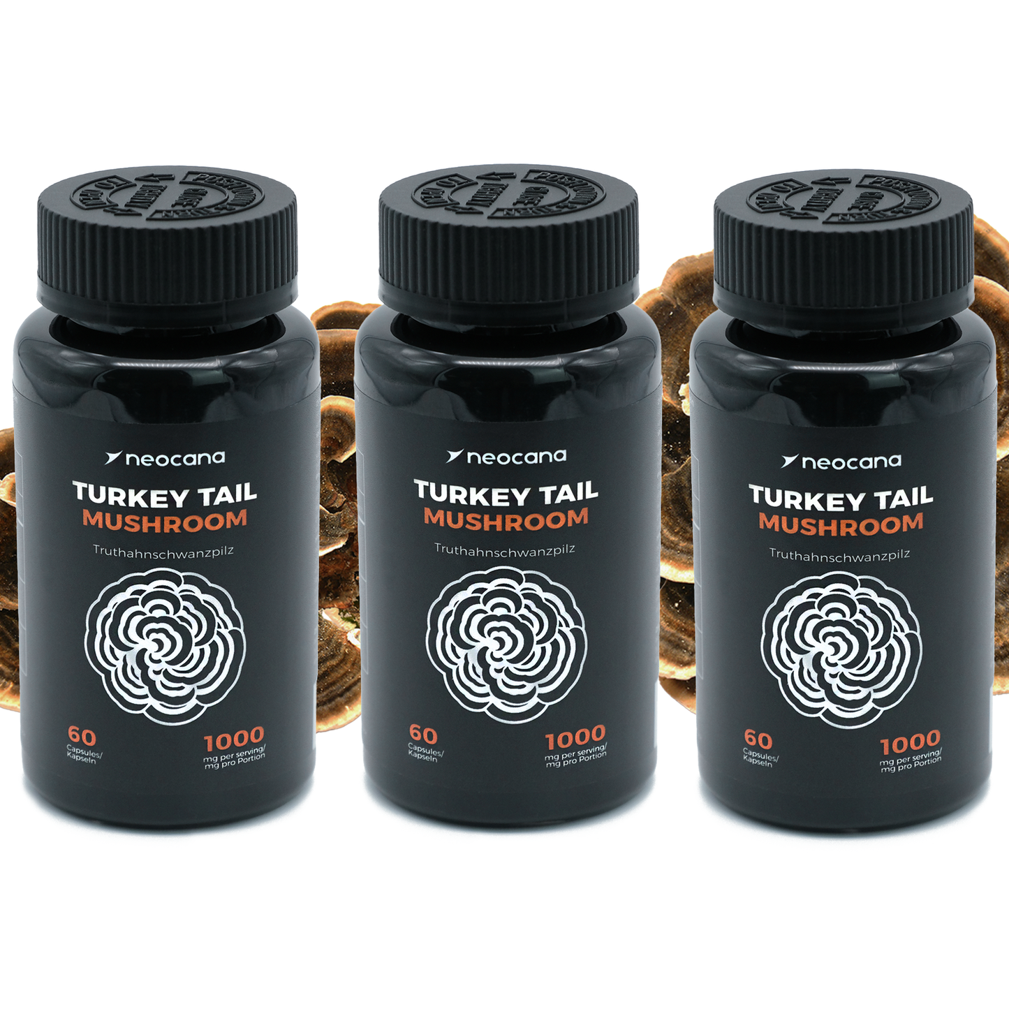3er-Pack Turkey Tail Pilz Kapseln – Vorteilspackung mit hochdosiertem Extrakt
